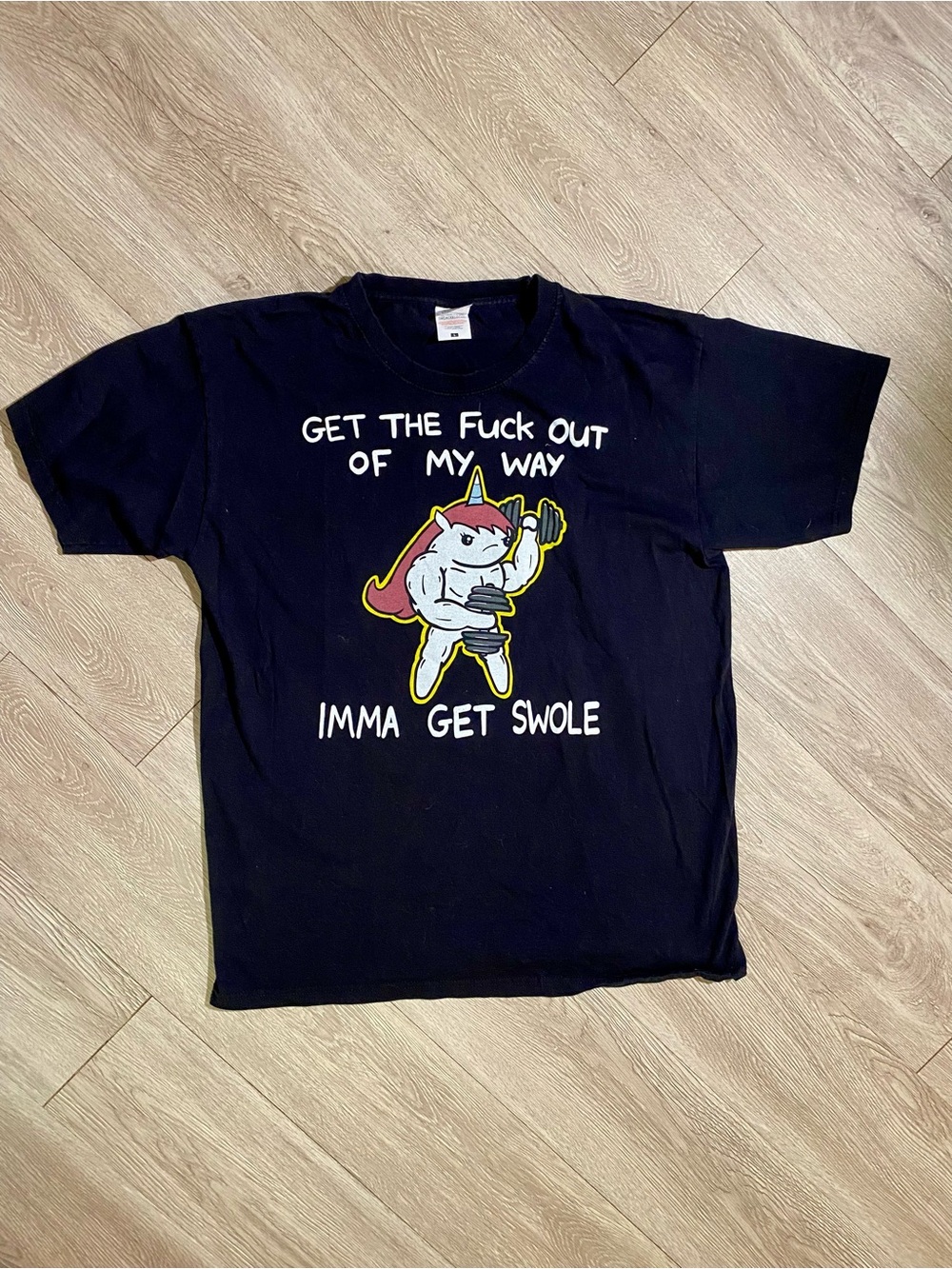 💜 Funny Gym T-shirt L
